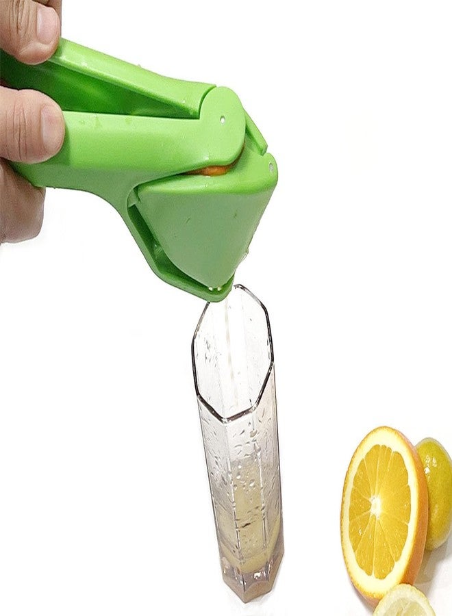halteoly Lemon Press Squeezer, Citrus Manual Juicer, Effortless hand-held juicer squeezer, orange juice press, Folds Flat Design for Saving Space Storage (Green) - Image 2
